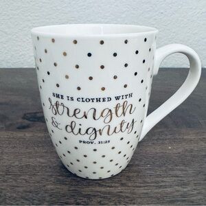 Proverbs Clothed With Strength & Dignity Ceramic Mug Cup
